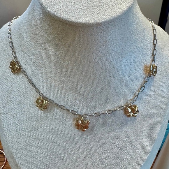 Park Lane Flutter Gold and Silver Necklace NWT - Picture 2 of 3